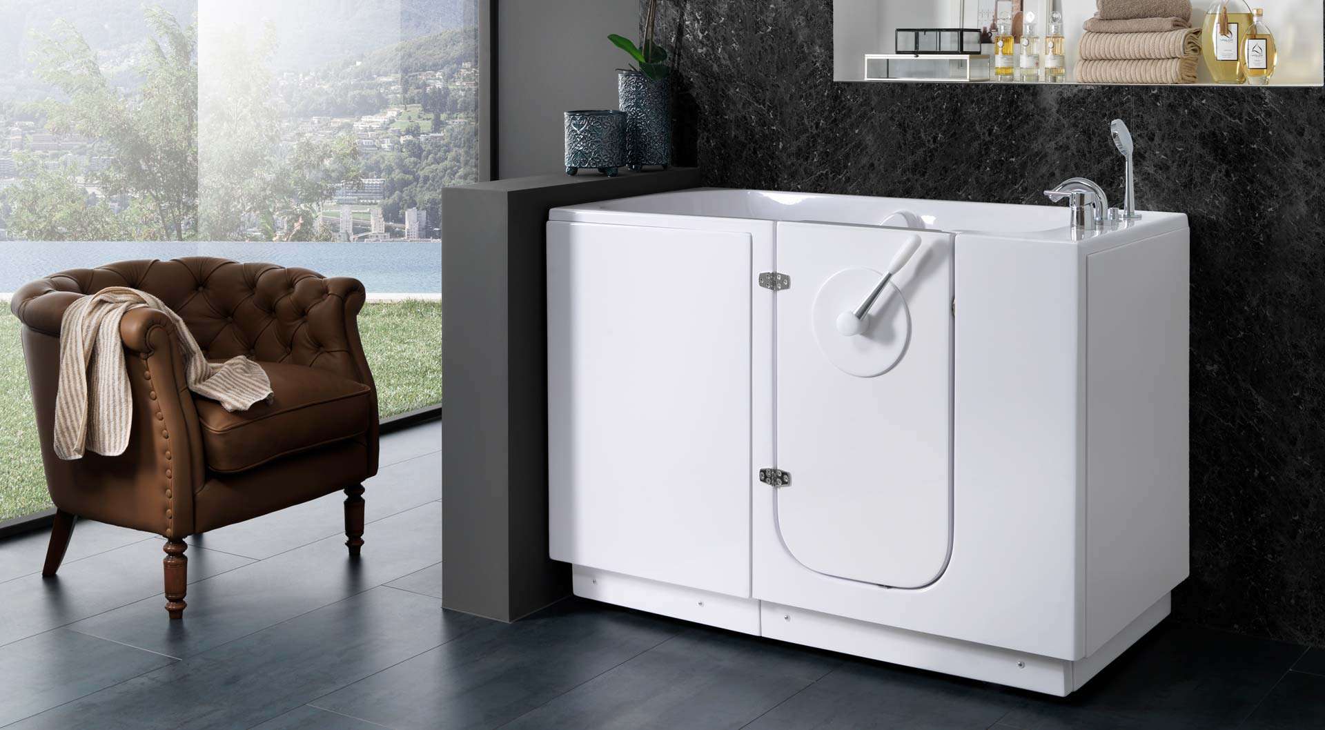 Vasca Da Bagno Con Seduta E Sportello Topazio EasyLife